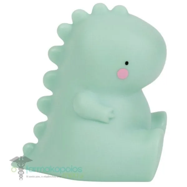 A Little Lovely Company Little Light T-Rex Green, 1pc