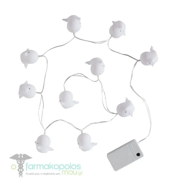 A Little Lovely Company String Light Ghosts, 1pc