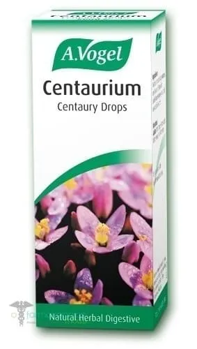 A. Vogel Centaurium Herbal Digestive Aid for the Relief of Gastroesophageal Reflux Symptoms Tincture of Fresh Centaurium, 50ml