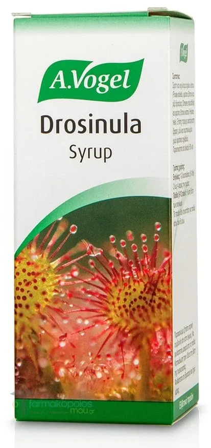A. Vogel Drosinula Φυτικό Σιρόπι από Βλαστούς Δροσέρας, Κισσού & Άγριου Ελάτου για τον Έντονο & Βαθύ Βήχα για Ενήλικες & Παιδιά από 6 Ετών+, 100ml