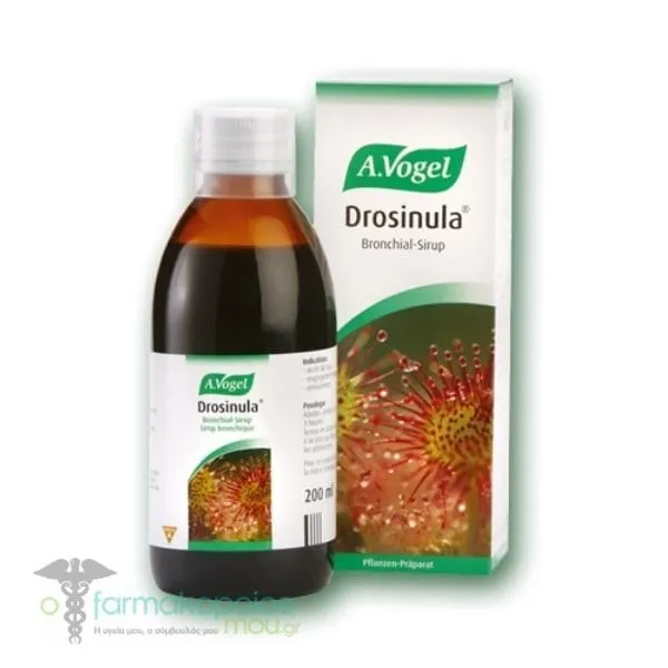 A. Vogel Drosinula Φυτικό Σιρόπι από Βλαστούς Δροσέρας, Κισσού & Άγριου Ελάτου για τον Έντονο & Βαθύ Βήχα για Ενήλικες & Παιδιά από 6 Ετών +, 200ml