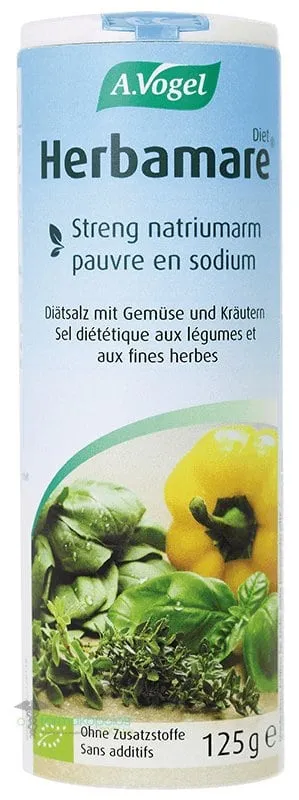 A. Vogel Herbamare Diet Very Low Sodium Salt Substitute, with Vegetables & Herbs, 125gr