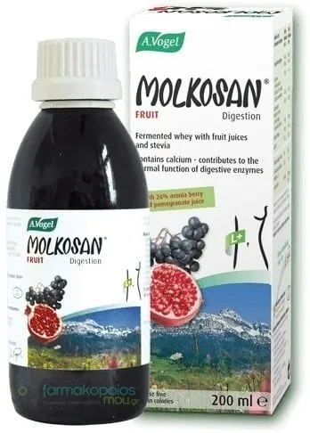A. Vogel Molkosan Fruit Organic Whey Prebiotic Drink with Fruit Flavor for Daily Use, 200ml