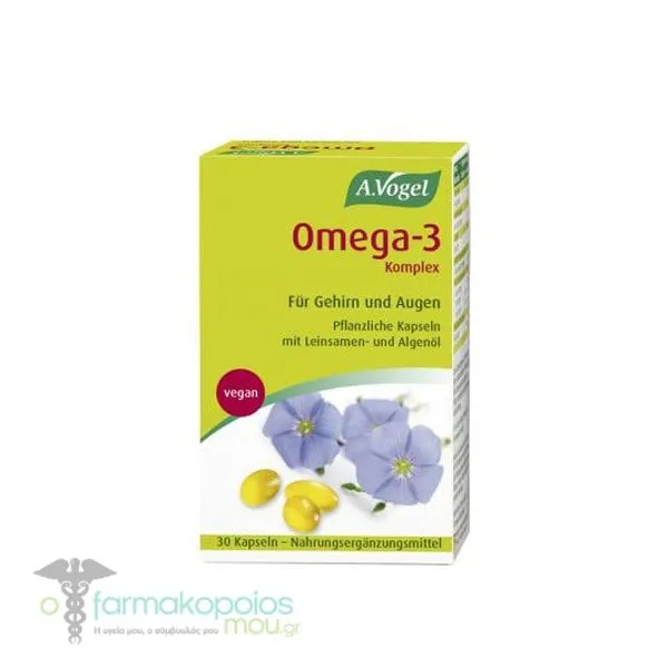 A. Vogel Omega-3 Complex Omega-3 Φυτική Πηγή Λιπαρών Οξέων Ω3, 30caps