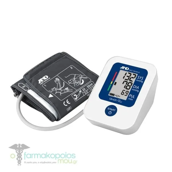 A&D Medical UA-651Plus, Πιεσόμετρο Μπράτσου (22-32cm), 1τεμ
