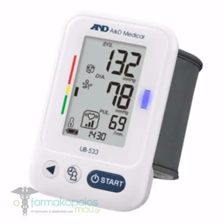 A&D UB 533 Digital Wrist Blood Pressure Monitor, 1 piece