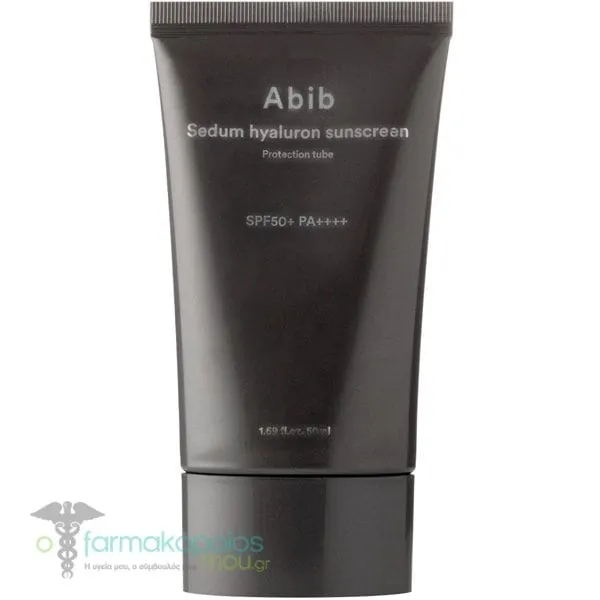 Abib Sedum Hyaluron Sunscreen Protection Tube Αντηλιακό Προσώπου SPF 50+, 50ml