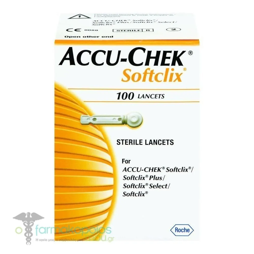 Roche Accu Chek Softclix Lancets for Accu-Chek Aviva, 100 lancets