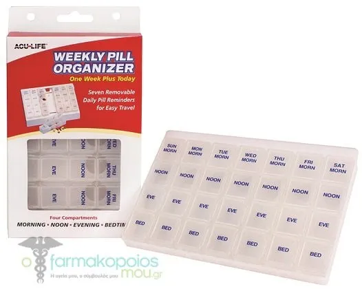 Acu-Life 128SPW Pill Case Weekly Large, 1 pc