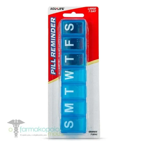 Acu-Life 300B Pill Case Weekly, 1pc - Μπλέ