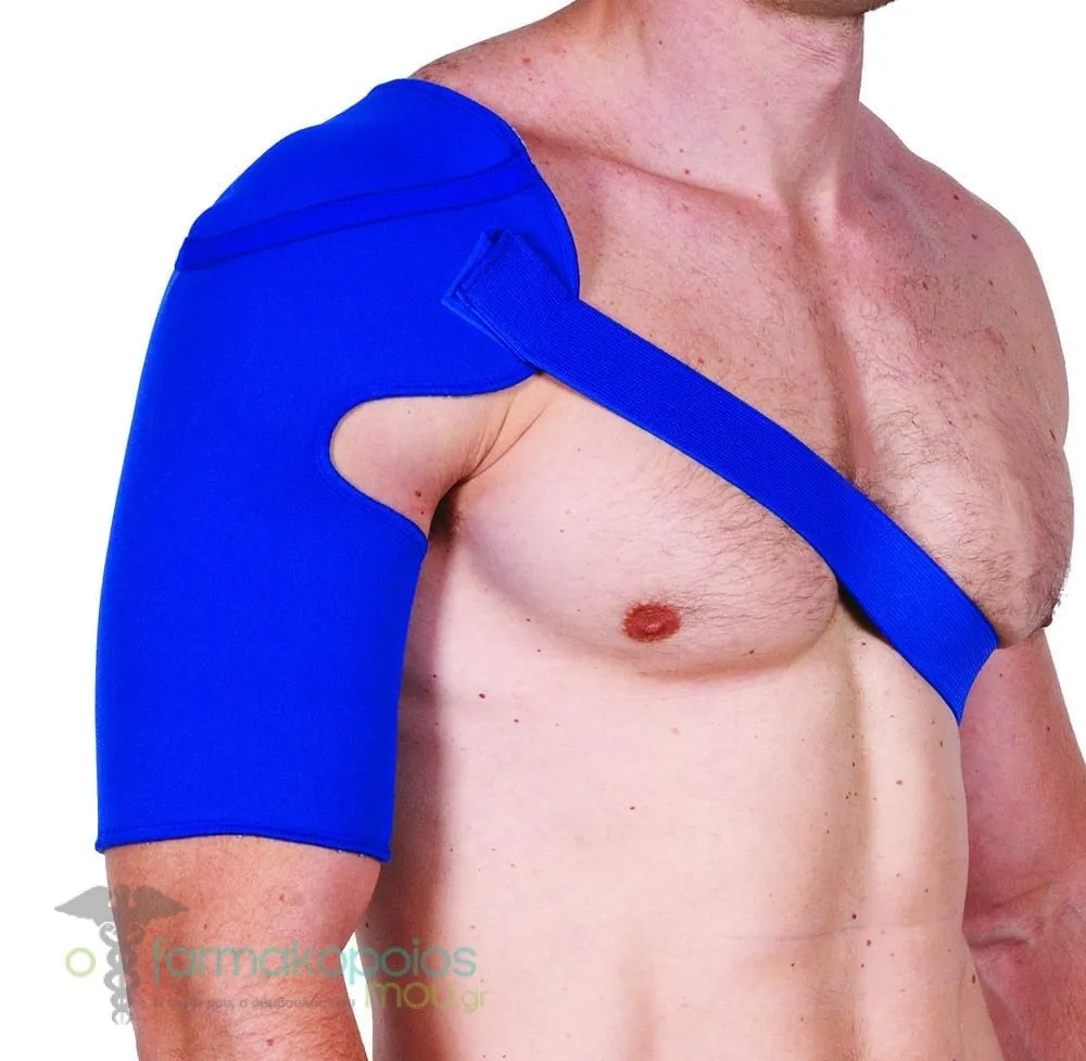 ADCO Shoulder Brace (02106) Made of 2mm Neoprene with inner cotton lining & elastic strap for better fit, Suitable for shoulder restraint, shoulder dislocation, tendinitis, arthritis, 1pc
