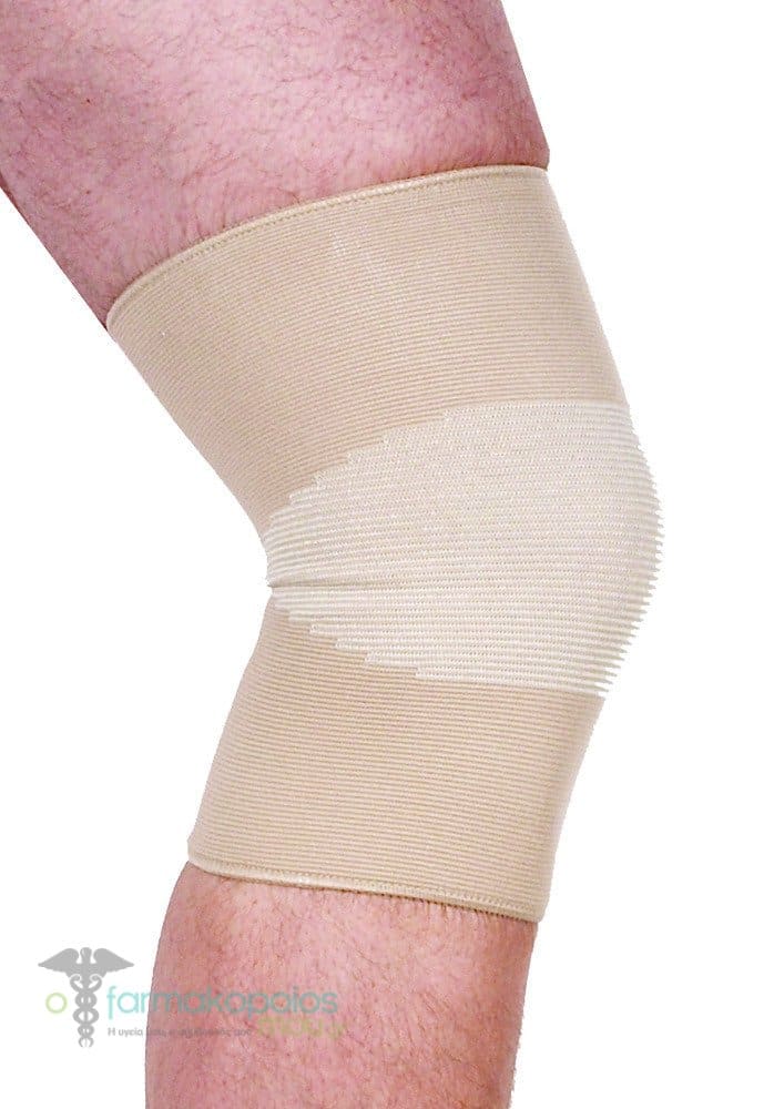 Adco Knee Brace Simple Elastic (05200) Suitable for Knee Compression Wide Use, 1pair - Μπέζ