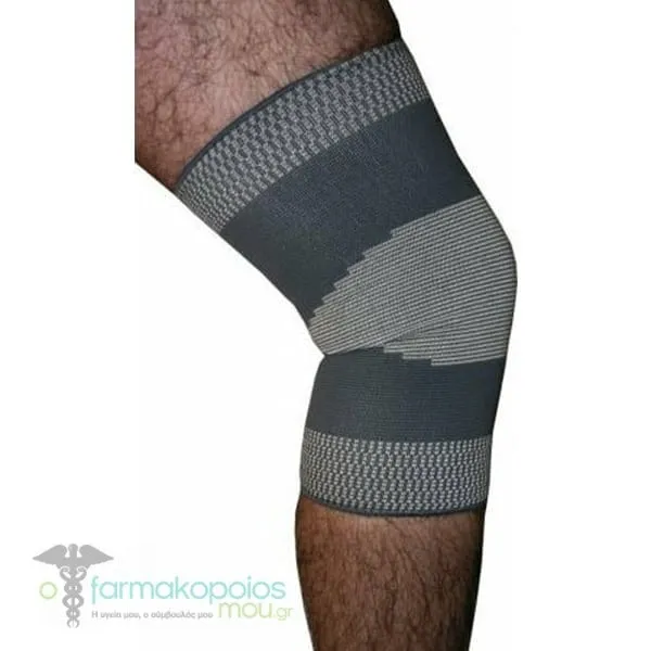 Adco Knee Brace Simple Elastic (05200) Suitable for Knee Compression Wide Use, 1pair - Γκρί