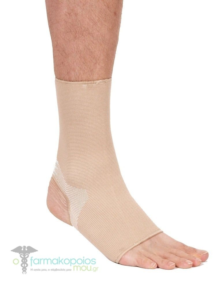 Adco Ankle Splint Simple Elastic (05400) for prevention & rehabilitation of minor ankle injuries, arthritis, 1 pair - Μπέζ
