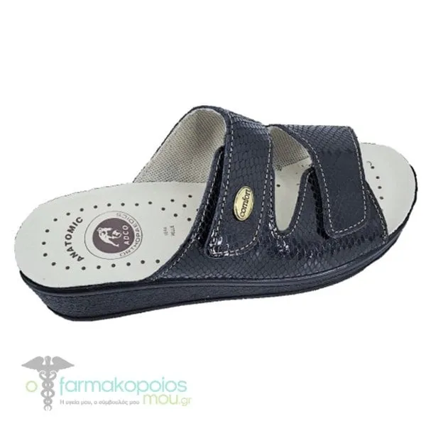 ADCO 09130 Women's Sandal Anatomic Simple, 1pair - 002 Μαύρο