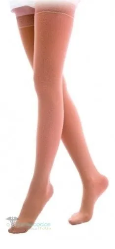 Adco Class I Thigh Root (07170) Closed Toes (15-20mm Hg), 1 pair - Μπέζ