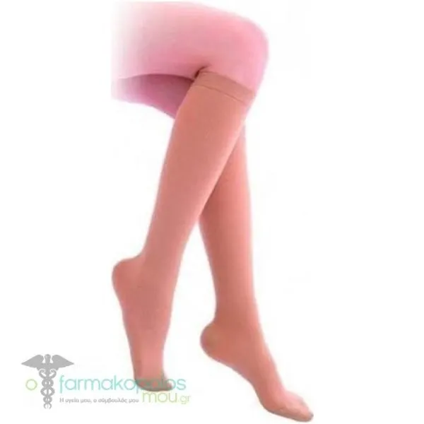 Adco Class II Lower Knee Socks (07260) Closed Toes (21-30mm Hg), 1 pair - Μπέζ