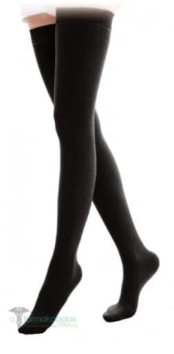 Adco Class II Thigh Root Socks (07270) Closed Toe (20-30mm Hg), 1 pair - 002 Μαύρο