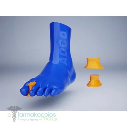 Adco Toe Spacer Orange Line (05582), 2 x small & 2 x large