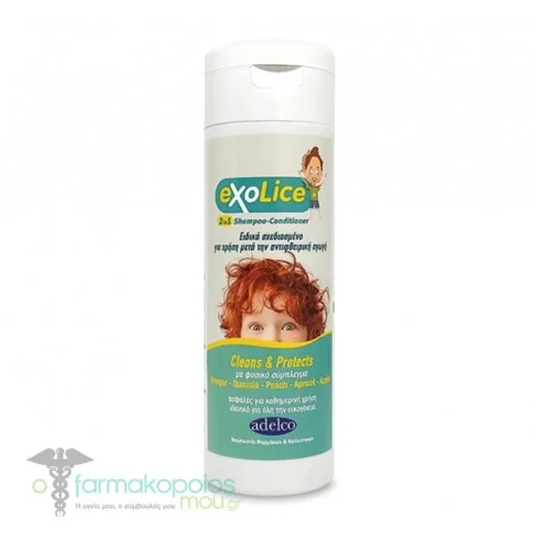 Adelco Exolice 2 in 1 Shampoo-Conditioner, 200ml