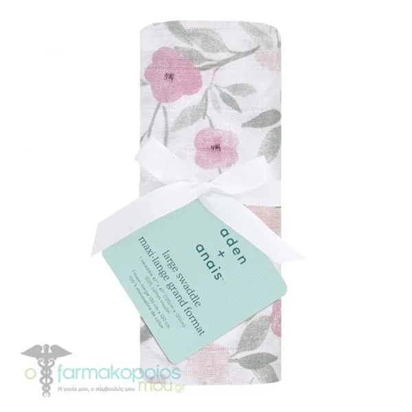 Aden + Anais Boutique Cotton Muslin Swaddle Ma Fleur - Garden Party, 1pc