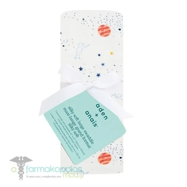 Aden + Anais Boutique Silky Soft Large Viscose Swaddle Stargaze, 1pc