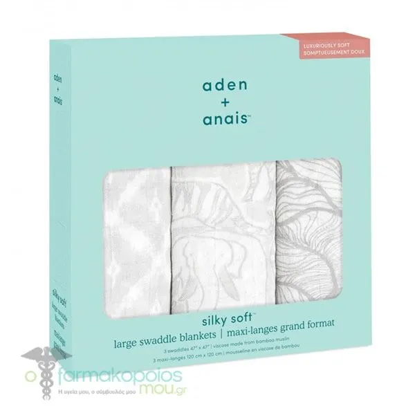 Aden + Anais Boutique Silky Soft Muslin Swaddles Culture Club, 3pcs