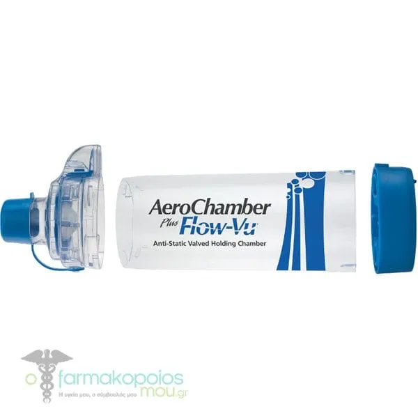 Aerochamber Mask Plus Flow Vu Αεροθάλαμος με Επιστόμιο, 1τεμ