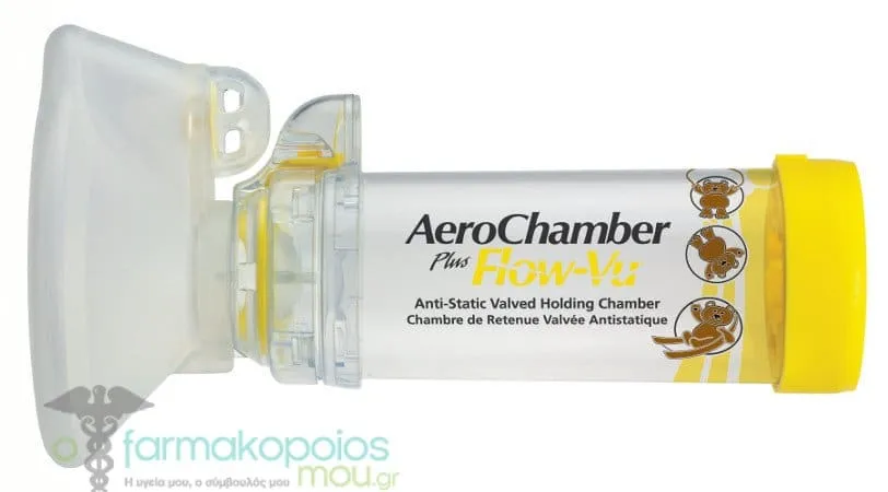 Children's AeroChamber Plus with mouthpiece, Children's Mask for 1-5 years