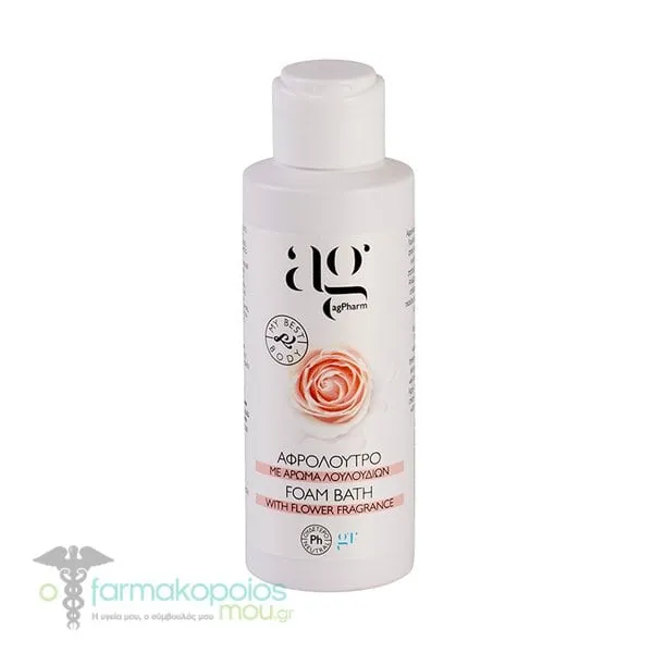 AG Pharm Flower Blossom Foam Bath with Flower Fragrance, 100ml