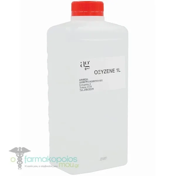 Ag Pharm Hydrogen Peroxide Οξυζενέ για Εξωτερική Χρήση, 1L