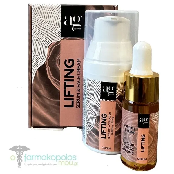 Ag Pharm Lifting Promo Serum, 10ml & Face Cream, 30ml, 1set