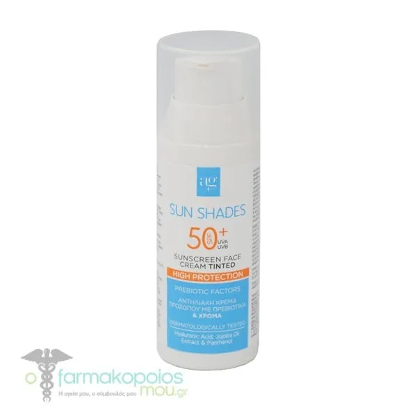 AG Pharm Sun Shades Face Sunscreen Tinted SPF50+, 50ml