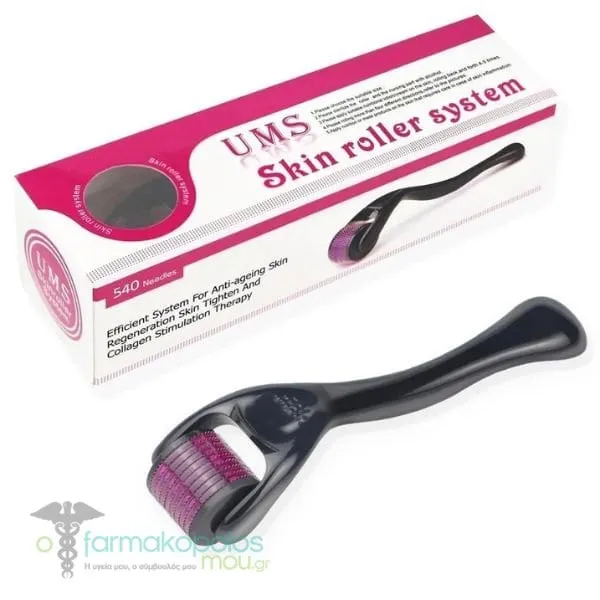 Ag Pharm Ums Skin Roller System 540 Needles Facial Massage Roller 2.0mm, 1pc
