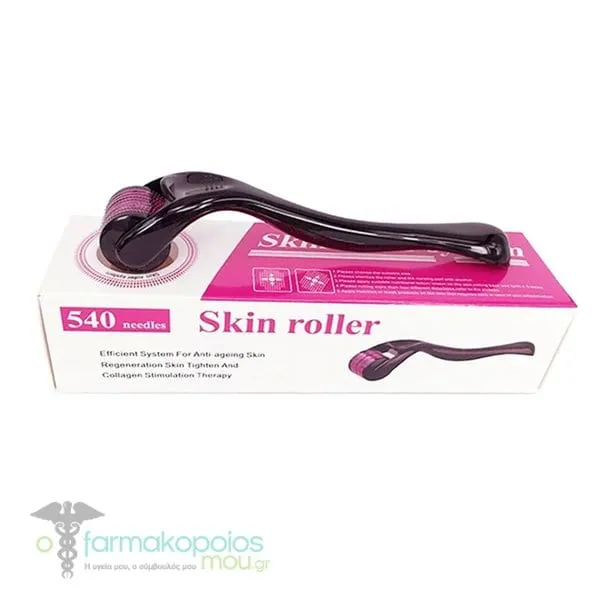 Ag Pharm Ums Skin Roller System 540 Needles Facial Massage 0.25mm, 1pc - 002 Μαύρο