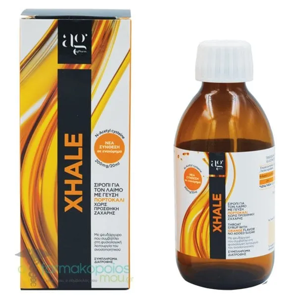 Ag Pharm Xhale Syrup with n-Acetyl Cysteine ??& Zinc for Productive Cough with Orange, 200ml