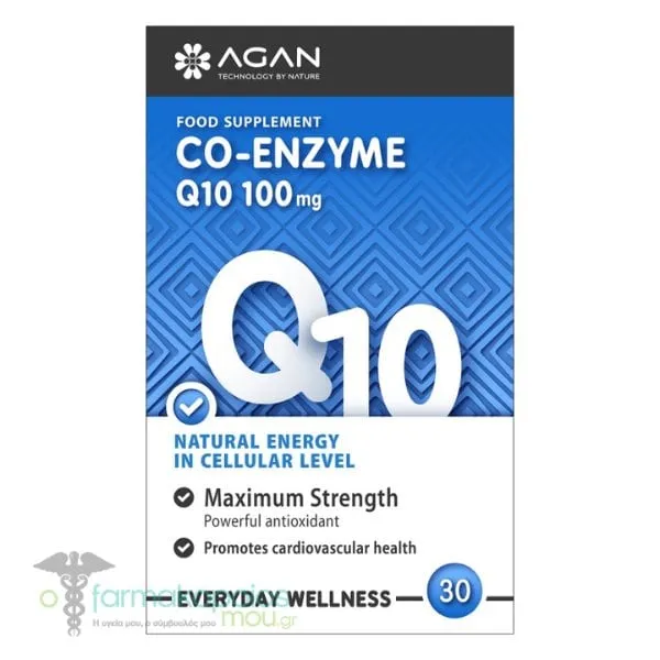 Agan Co-Enzyme Q10 100mg, 30caps