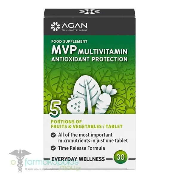 Agan MVP Multivitamin Antioxidant Protection Multivitamin, 30 tabs