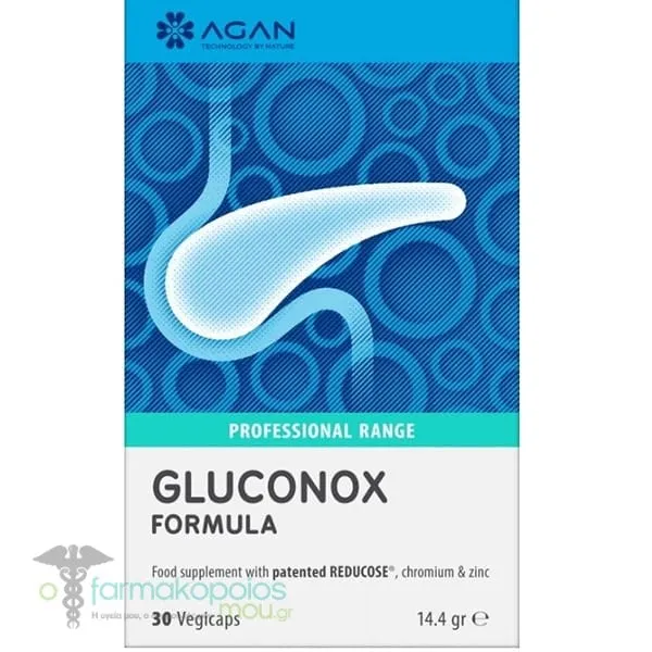 Agan Professional Range Gluconox Formula, 30veg.caps