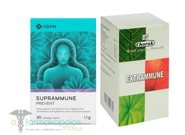 Agan Suprammune Prevent, 30tabs & Charak Urtiplex, 60tabs
