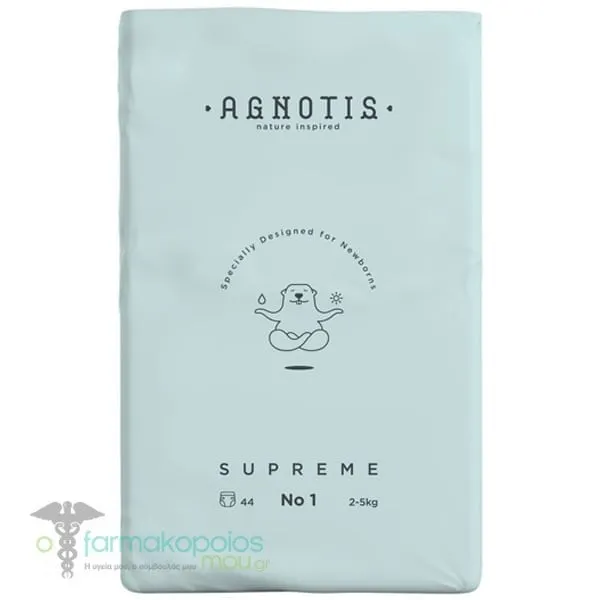 Agnotis Baby Diapers No 1 (2-5kg), 44 pieces