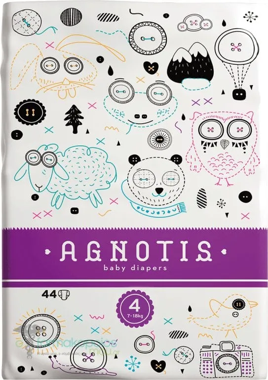 Agnotis Baby Diapers No 4 (7-18kg), 44 pieces