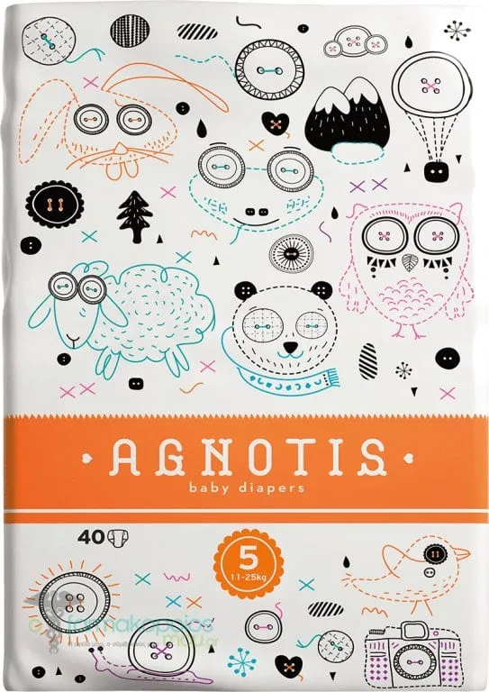 Agnotis Baby Diapers No 5 (11-25kg), 40 pieces