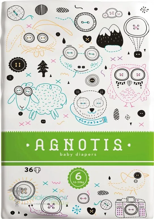 Agnotis Baby Diapers No 6 (16-30kg), 36 pieces