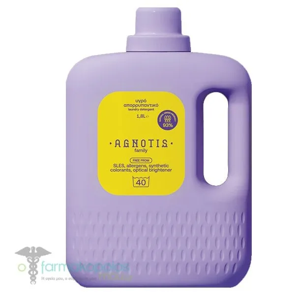 Agnotis Family Laundry Detergent, 1.8lt
