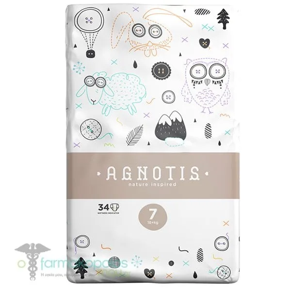 Agnotis Nature Inspired No7 Diapers 18+kg, 34pcs