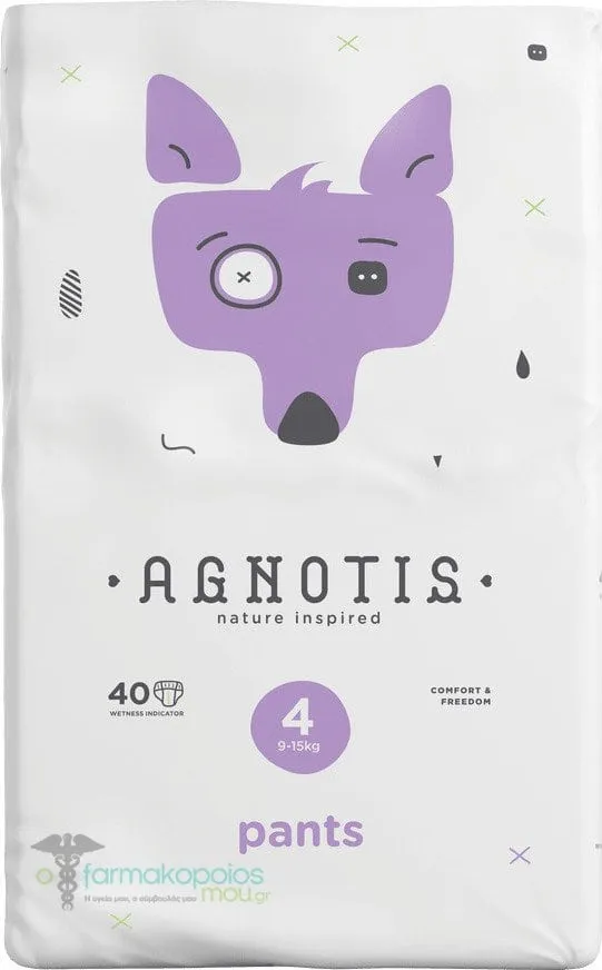 Agnotis Nature Inspired Pants No.4  9-15kg, 40 pieces