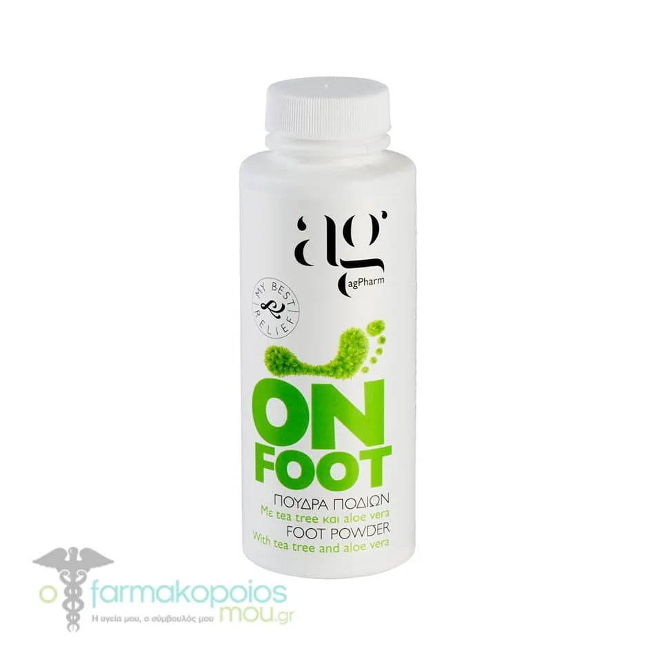 AgPharm On Foot Powder with Tea tree & Aloe Vera, 100ml