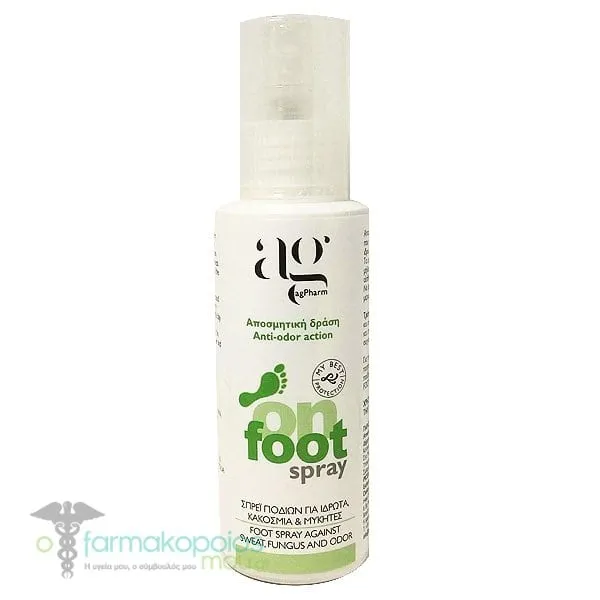 AgPharm On Foot Spray Against Sweat, Odor & Fungi, 100ml