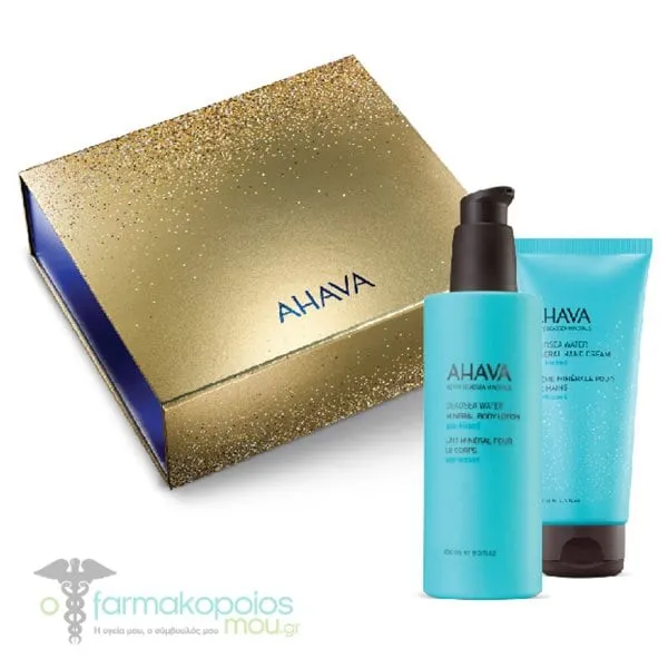 Ahava Sea Kissed Duo X-Mas Pack Sea Kissed Body Lotion, 250ml & Sea Kissed Hand Cream, 100ml, 1set